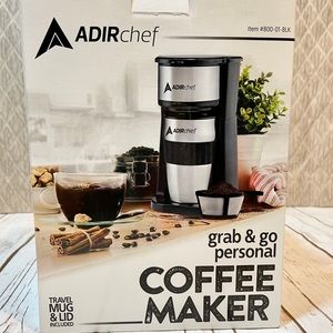 Adirchef Grab & Go personal Coffee Maker